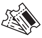 Icon of two tickets.