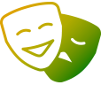 Comedy and tragedy icon